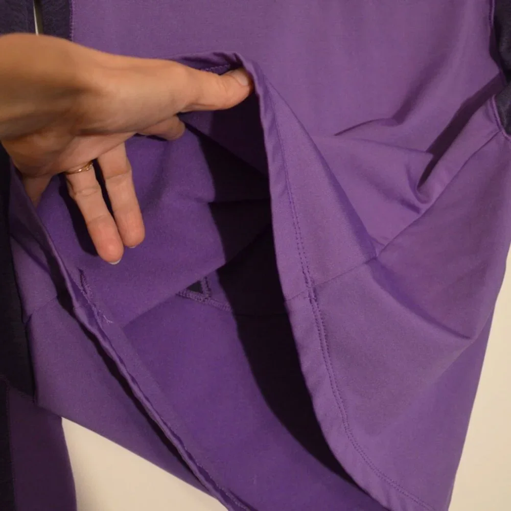 RM Running Man HOT CHOCOLATE 15K Zips Stretch Purple Activewear  Women S - Picture 5 of 8